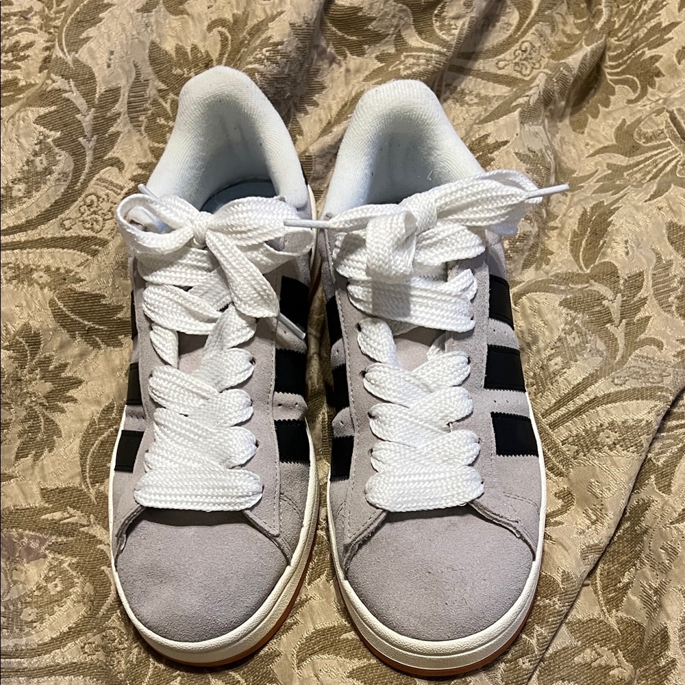 adidas Gray and Black Athletic Shoes